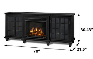 Marlowe Electric Fireplace Entertainment Center in White