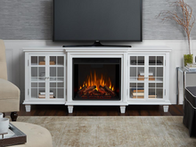 Load image into Gallery viewer, Marlowe Electric Fireplace Entertainment Center in White