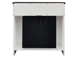 Connor Electric Fireplace Media Cabinet in Two-Tone