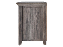 Load image into Gallery viewer, Andrew Electric Fireplace TV Stand in Rustic Dark Gray Oak