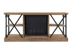 Sheffield Electric Fireplace TV Stand in Bleached Gray