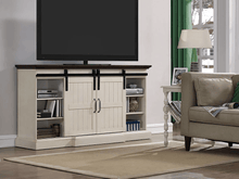 Load image into Gallery viewer, Hogan Electric Fireplace TV Stand in Weathered White