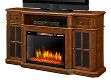 Load image into Gallery viewer, Sinclair Electric Fireplace TV Stand in Aged Cherry