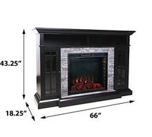 Load image into Gallery viewer, Bennett Infrared Electric Fireplace TV Stand in Farmhouse Ivory