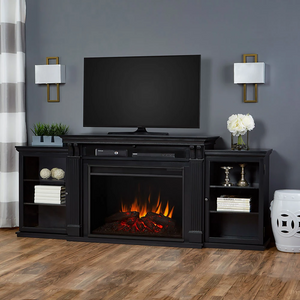 Tracey Grand Infrared Electric Fireplace Entertainment Center in Black