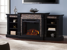 Load image into Gallery viewer, Gallatin Electric Fireplace Entertainment Center in White