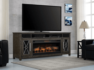 Heathrow Infrared Electric Fireplace Entertainment Center in Tifton Oak - 42MMS6342-O131