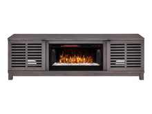 Load image into Gallery viewer, Carlsbad Infrared Electric Fireplace Entertainment Center in Gray Walnut