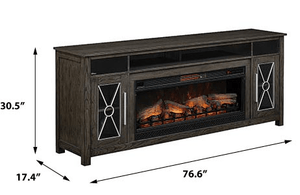 Heathrow Infrared Electric Fireplace Entertainment Center in Tifton Oak - 42MMS6342-O131