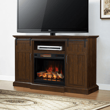 Load image into Gallery viewer, Manning Infrared Electric Fireplace Entertainment Center in Espresso - 28MM9954-PD01